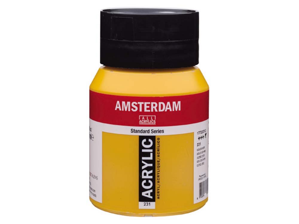 Amsterdam Akryl 500 ml - Gold Ochre - Akrylfarver, Kunstnerfarver