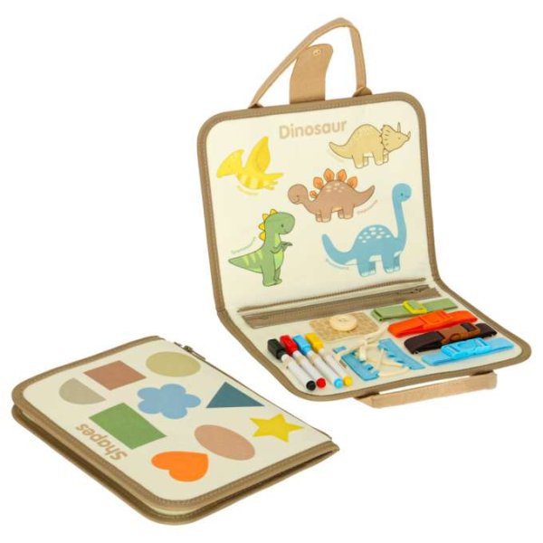 Montessori sensorisk aktivitetstaske Dinosaur 28 x 22 cm Montessori sensorisk aktivitetstaske Dinosaur 28 x 22 cm