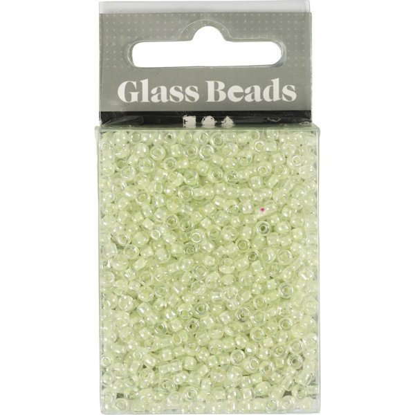 Rocaillepärlor pärlemor 3 mm 25 g Rocaillepärlor pärlemor 3 mm 25 g