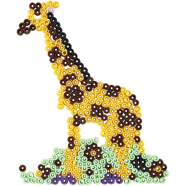 Pärlplattor - anka - elefant - giraff - björn - häst och fisk - 6 st Pärlplattor - anka - elefant - giraff - björn - häst och fisk - 6 st