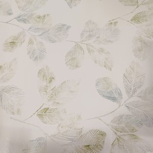 Vaxduk PVC bladning i beige 140 cm