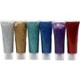 Eulenspiegel Glittergel - mixade frger - 6 x 18 ml