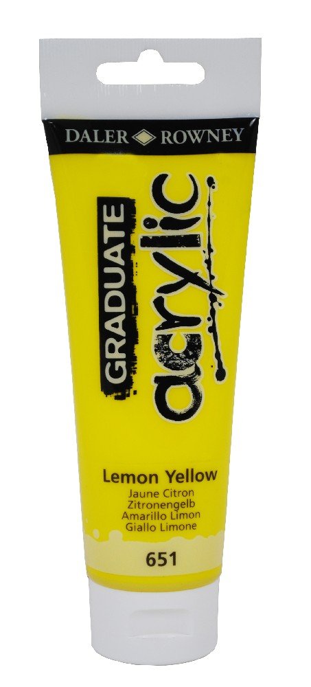 Akrylfärg Graduate 120 ml - Lemon Yellow - Akrylfärger, Konstnärsfärger