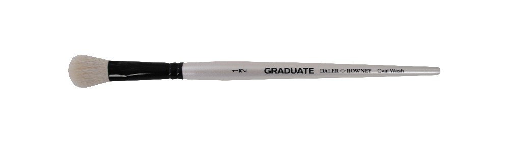 Akrylpensel Graduate Hvide Gedehår Oval Wash - 1/2 - Akrylpensler, Pensler