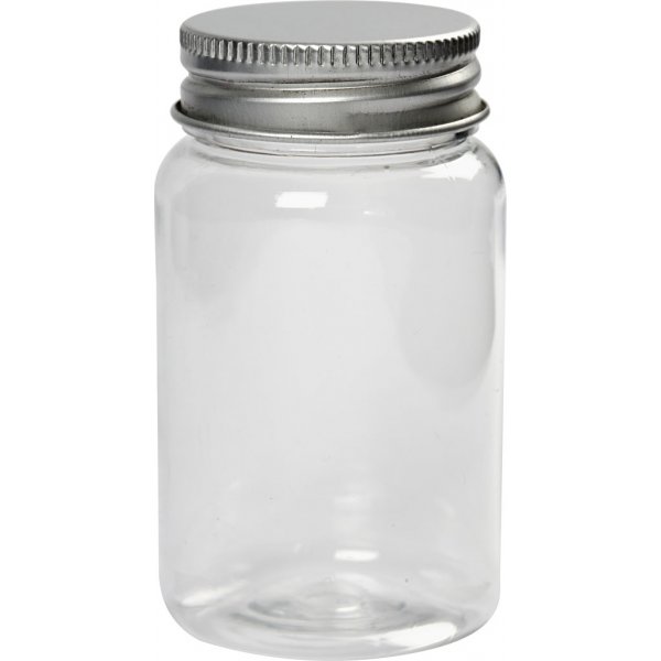 Plastburk med lock - 100 ml - 10 st Plastburk med lock - 100 ml - 10 st