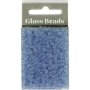 Rocaillepärlor matt frozen 3 mm Ljusblå 25 g Rocaillepärlor matt frozen 3 mm Ljusblå 25 g