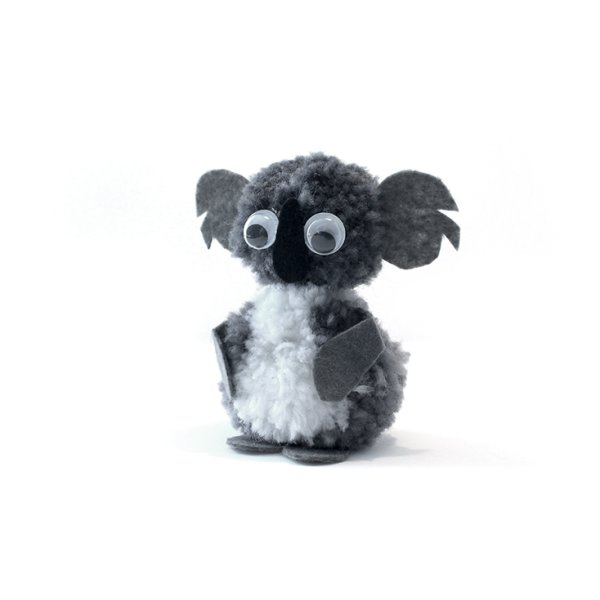 Gör-det-själv-kit för pompom - koala Gör-det-själv-kit för pompom - koala